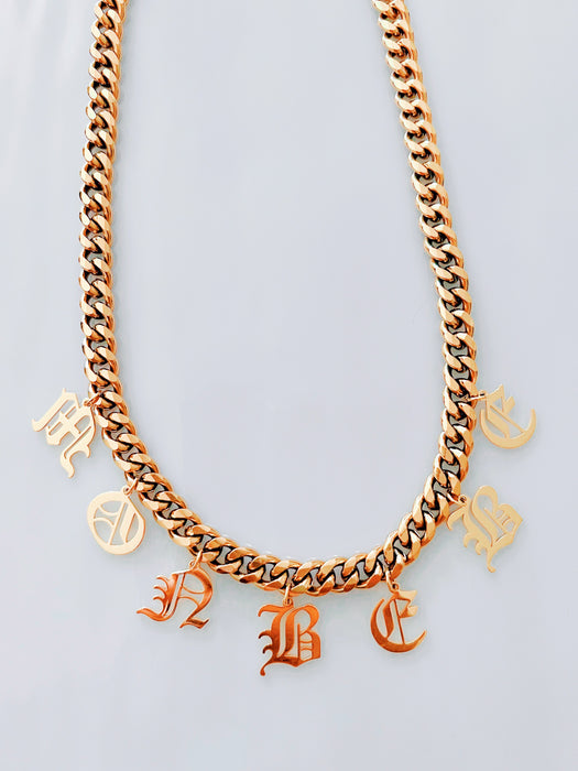 Old English Personalized Necklace